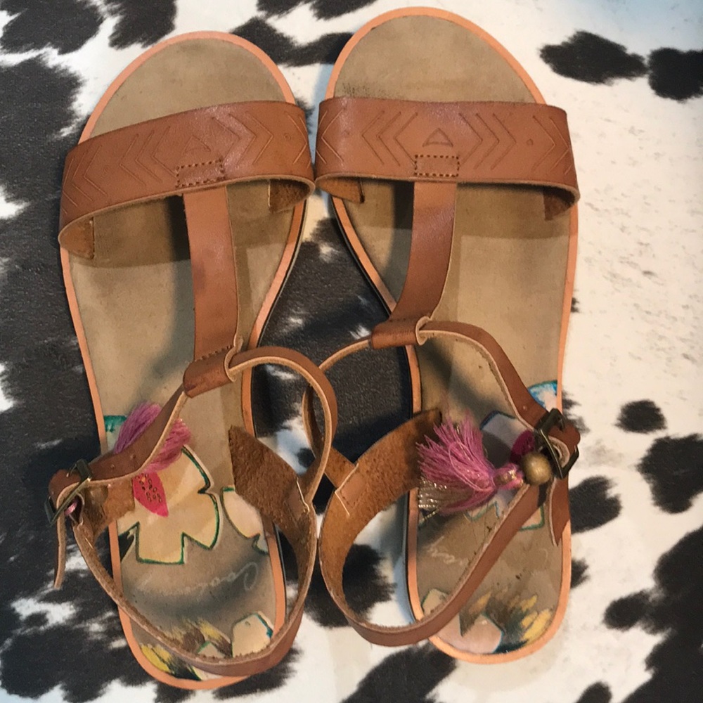 Tan sandals